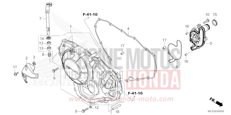 PANNEAU CARTER-MOTEUR D. (CMX1100A/A2) von CMX 1100 "Rebel" ACHILLES BLACK METALLIC-U (NH124) von 2021